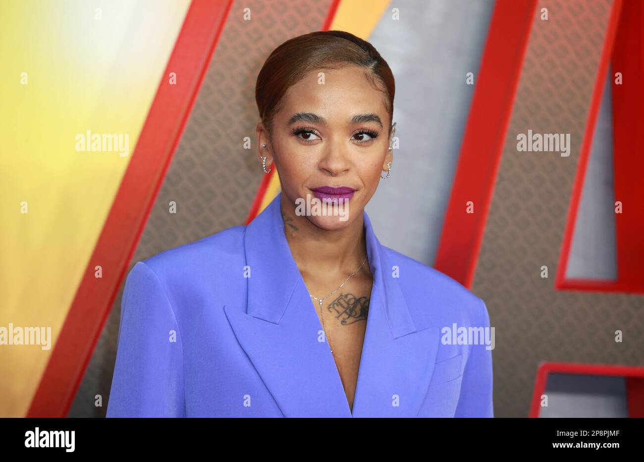 Yinka Bokinni attends the UK premiere of Shazam! Fury of the Gods at