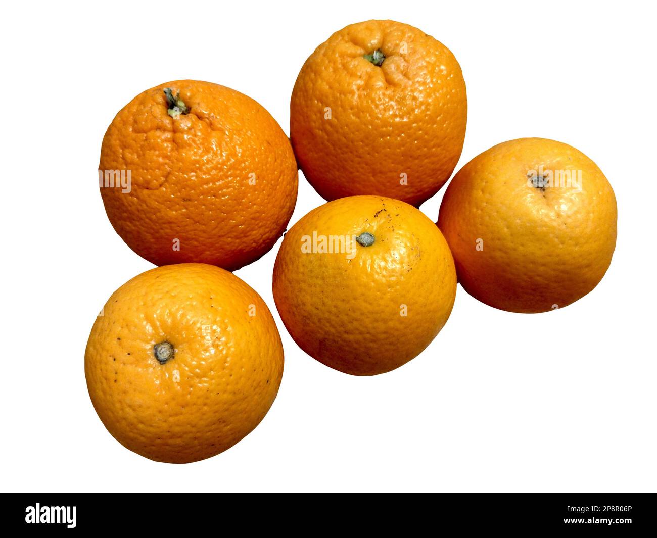 oranges isolated on white background Stock Photo