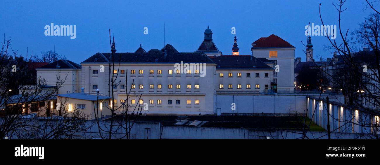 Windowless Penitentiary Exterior view of the prison in St. Poelten, where Josef Fritzl is ...