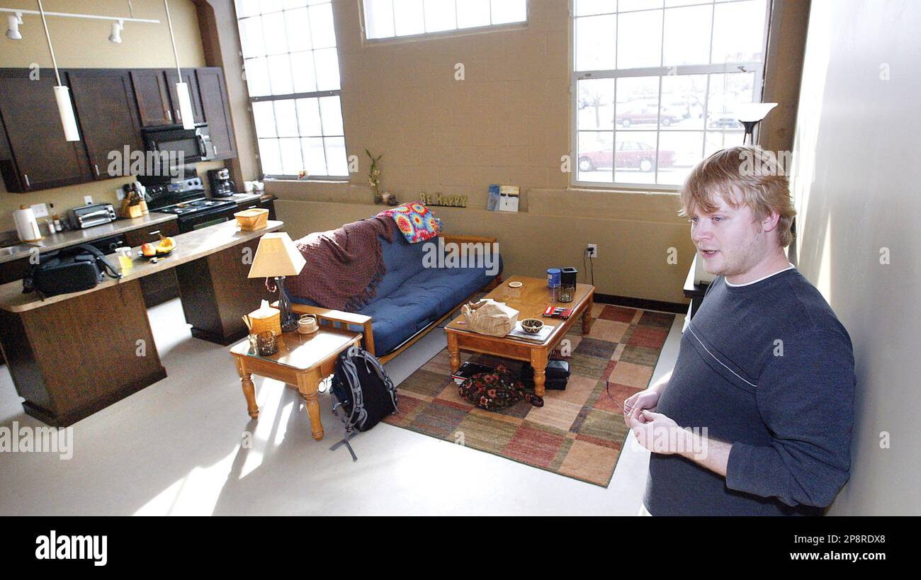 Colt Deitrick talks about the first level loft apartment he shares with girlfriend Sami Klemme