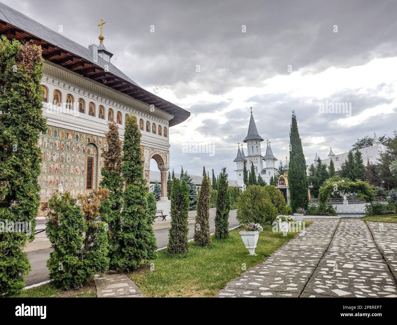 Holy Cross orthodox Monastery in Oradea, Romania Stock Photo - Alamy