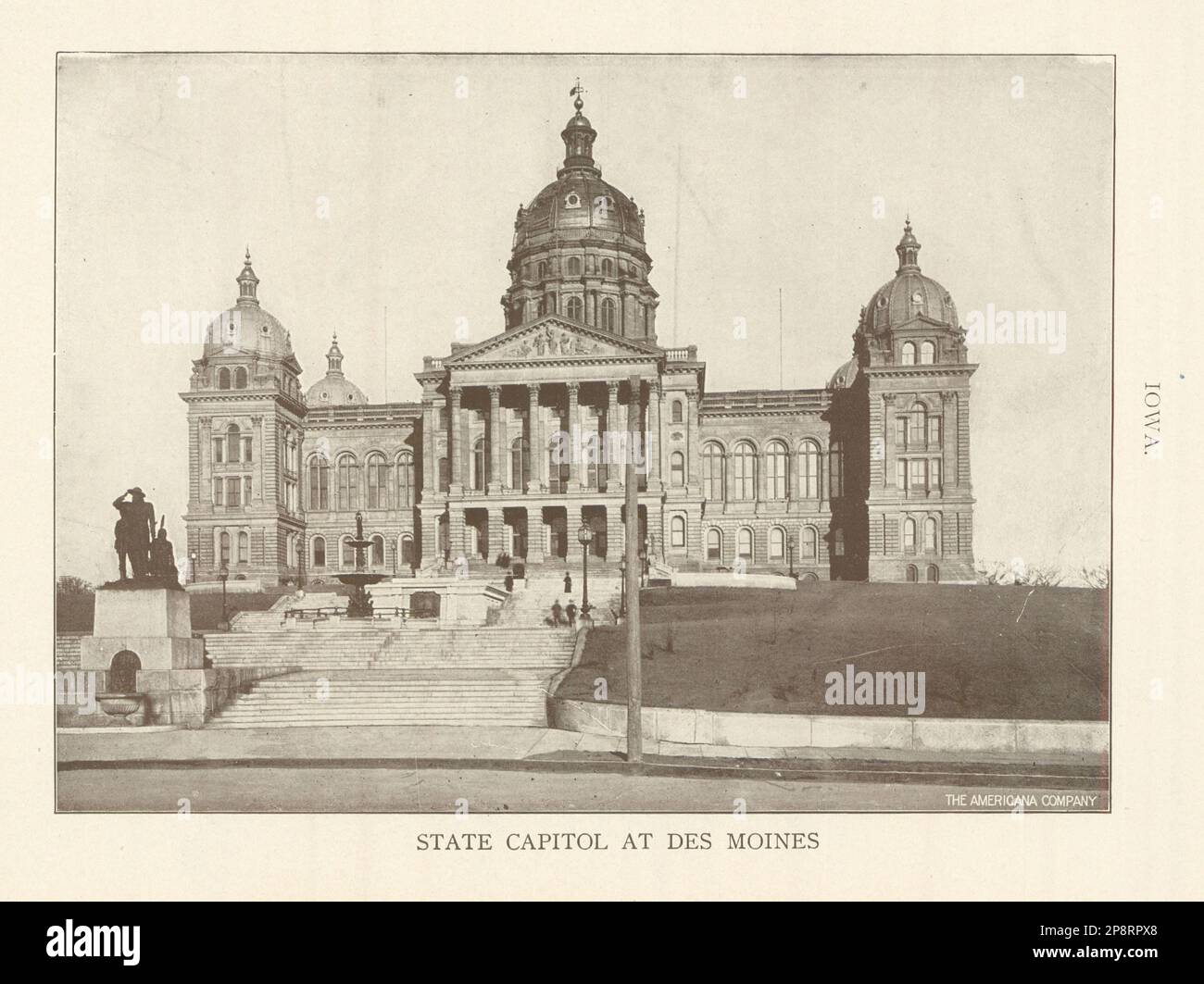 Iowa. State Capitol At Des Moines 1907 old antique vintage print picture Stock Photo