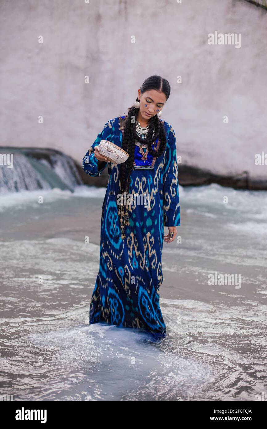 Kazakh clothing, worn by the Kazakh people, is often made of 