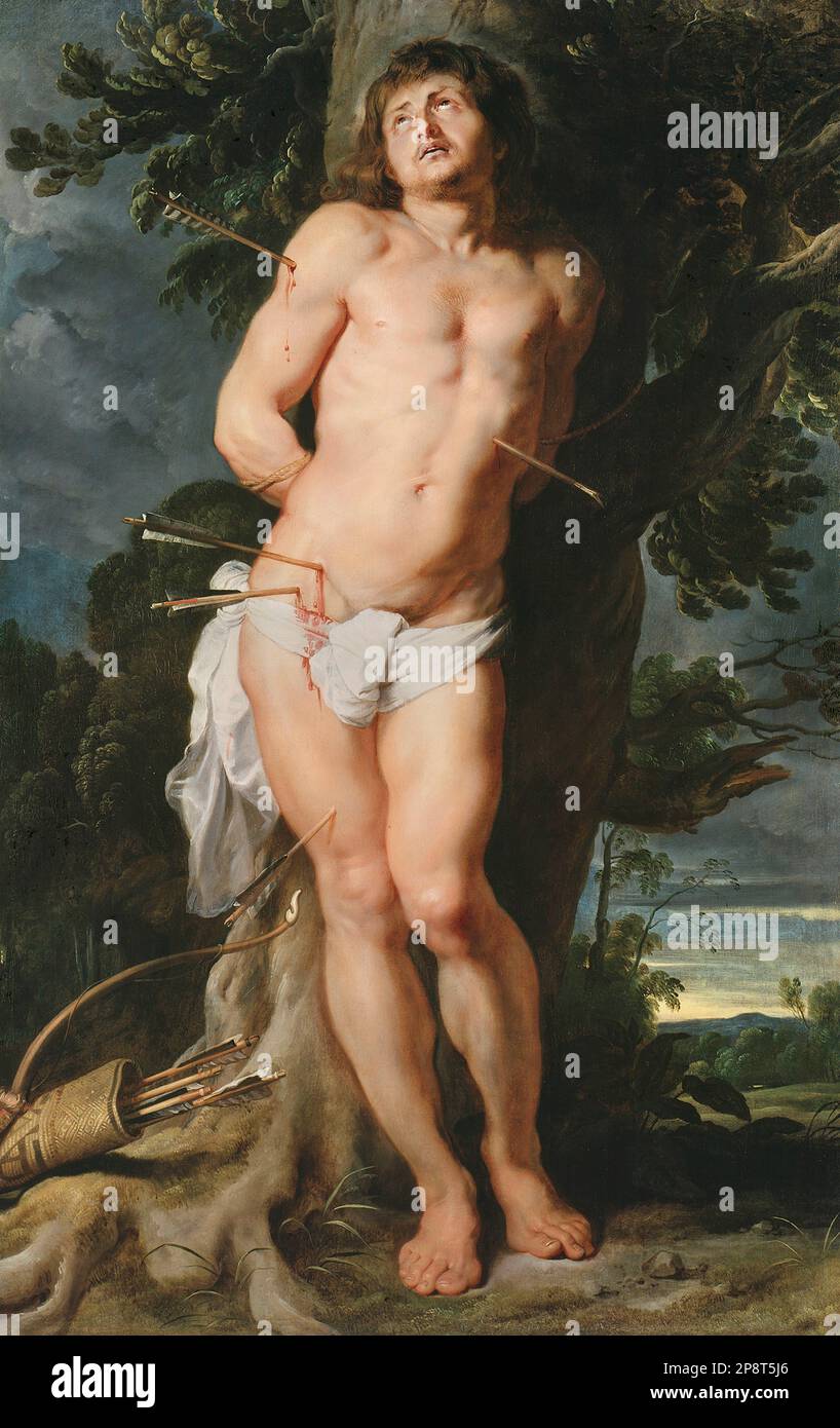 Der heilige Sebastian circa 1618 by Peter Paul Rubens Stock Photo