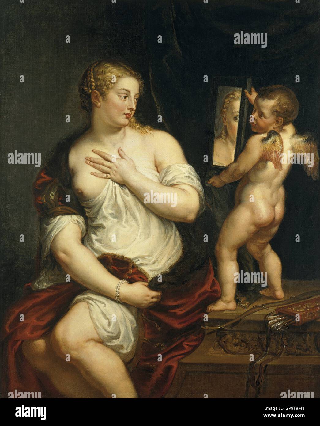 Venus and Cupid between circa 1606 and circa 1611 by Peter Paul Rubens Stock Photo