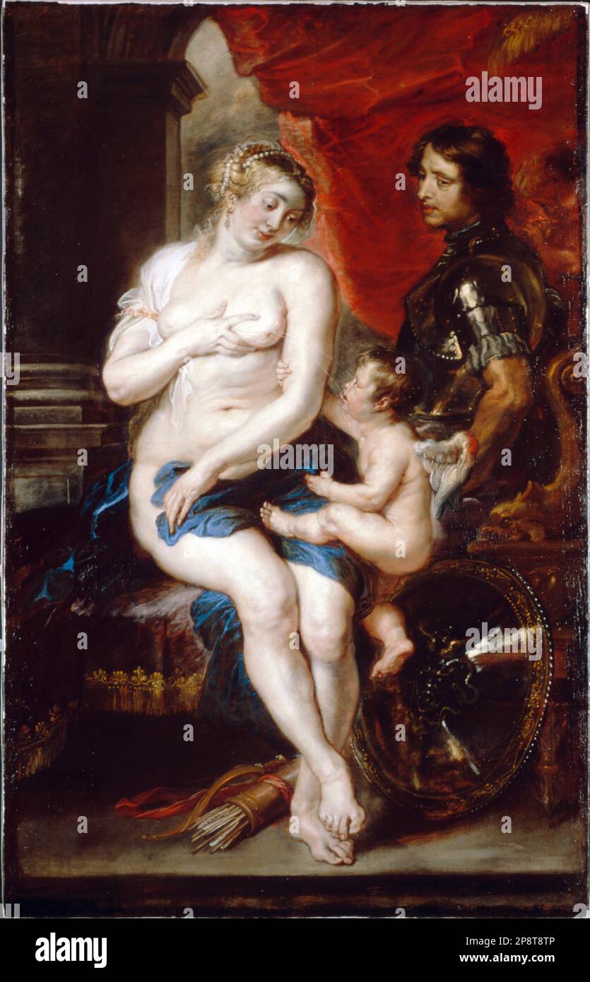 Venus, Mars and Cupid Early to mid-1630s by Peter Paul Rubens Stock Photo