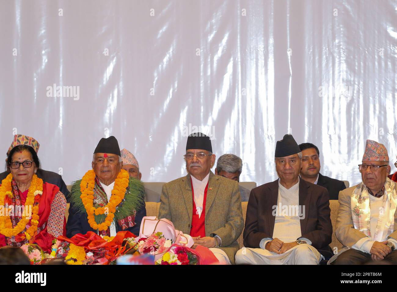 On March 9, 2023 in Kathmandu, Nepal., chairman of CPN (Unified