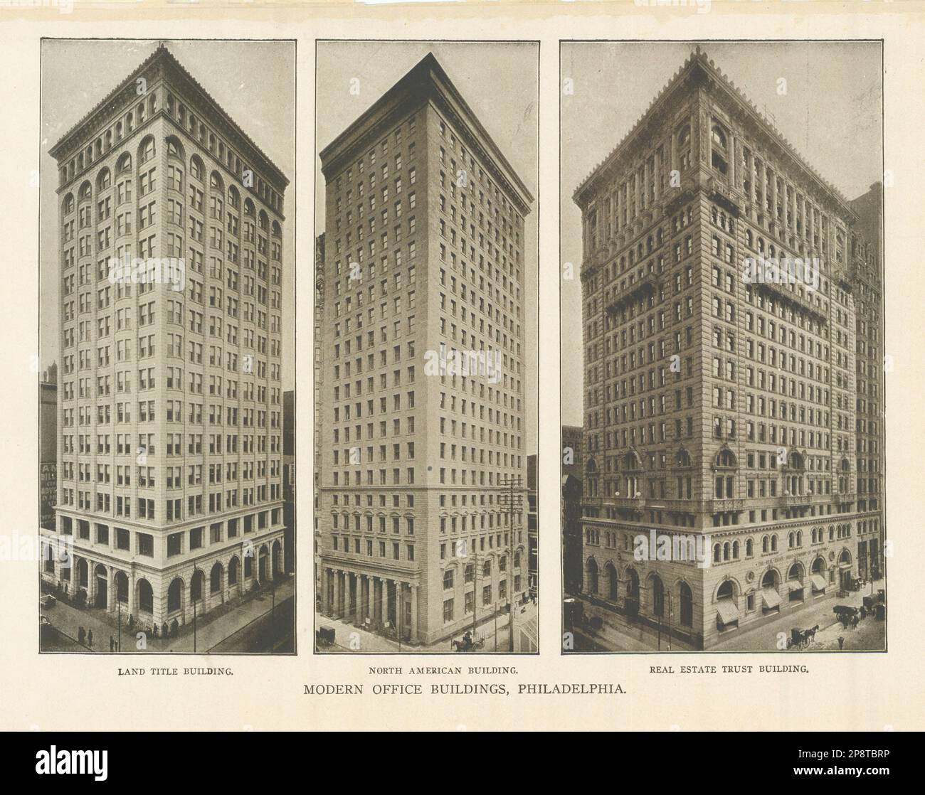 Philadelphia. Land Title, North American & Real Estate Trust Buildings