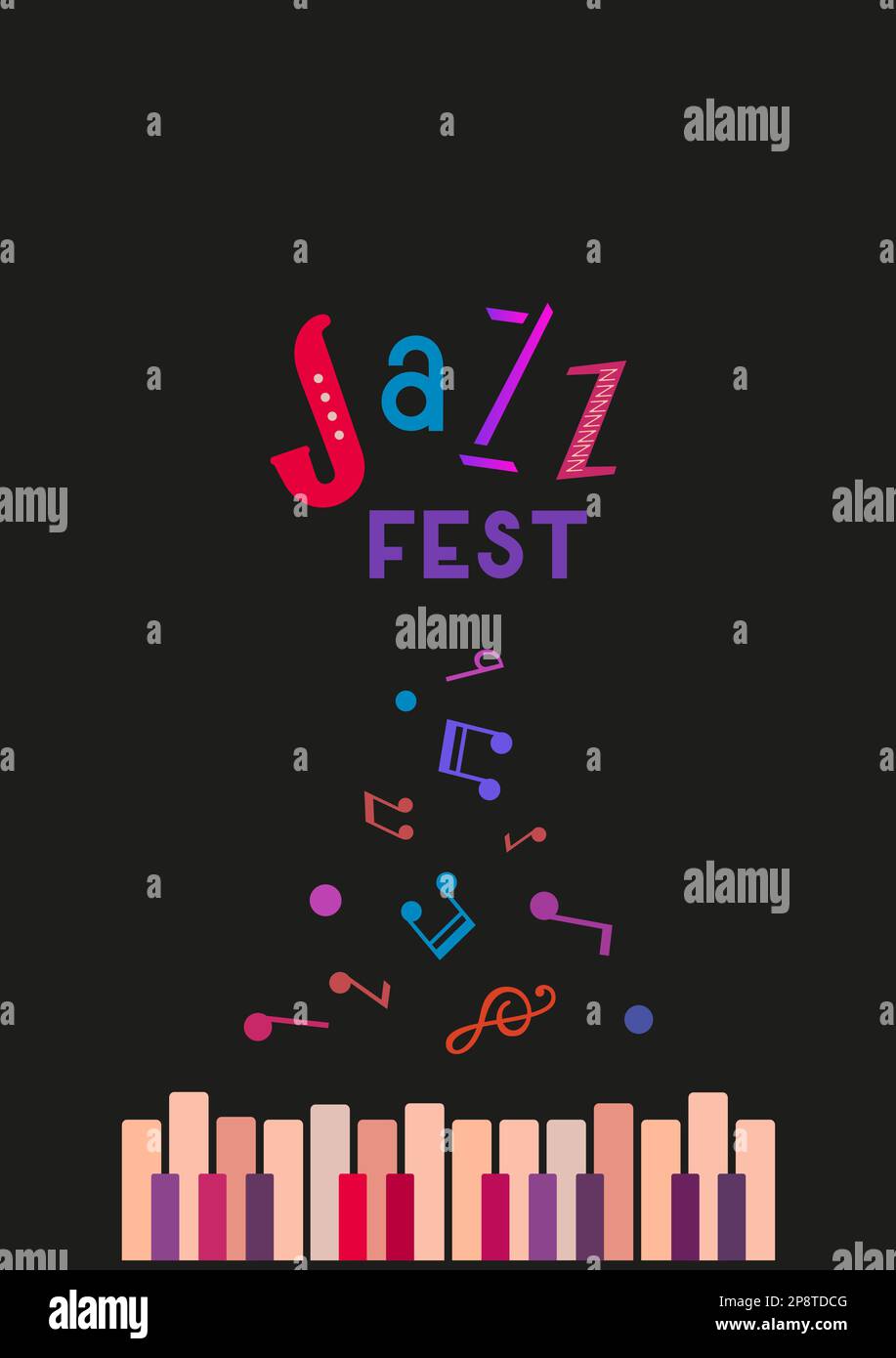 Music festival lettering instruments Stock Vector Images - Alamy