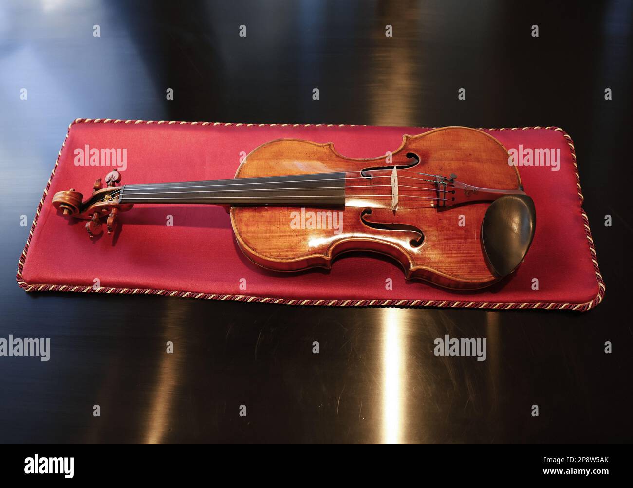 New York, United States. 09th Mar, 2023. The rare c.1731 violin known as  "The Baltic", estimated to achieve in excess of $10million, is on display  on Thursday, March 9, 2023 at Tarisio