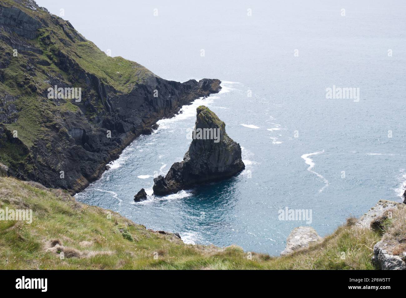 Dunlough Castle at Three Castles Head EIRE Stock Photo