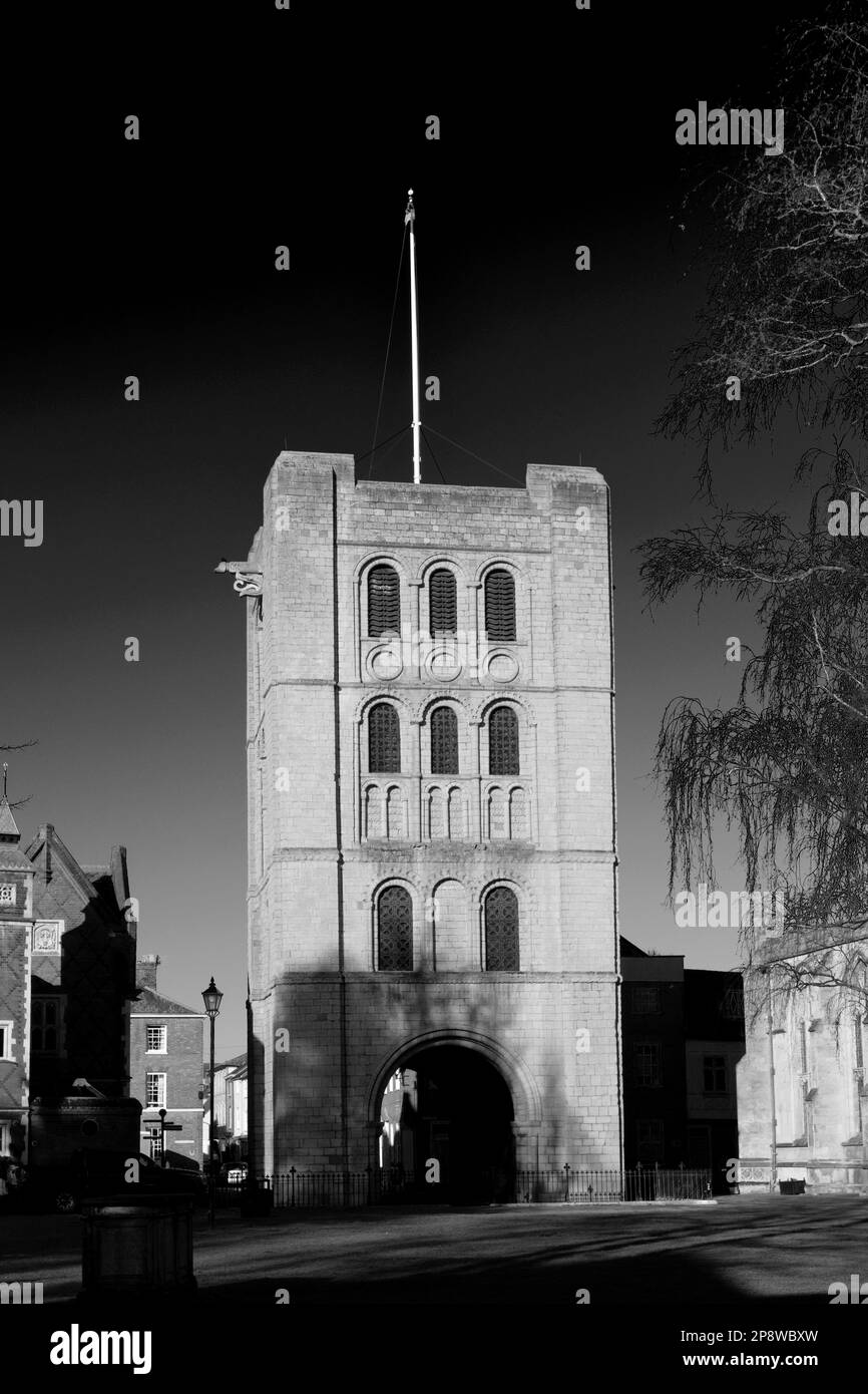 The ruins of St Edmundsbury Cathedral, Bury St Edmunds City, Suffolk
