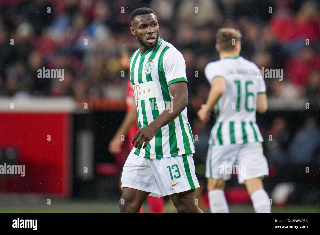 Anderson Esiti of Ferencvarosi TC prior to the UEFA Europa League