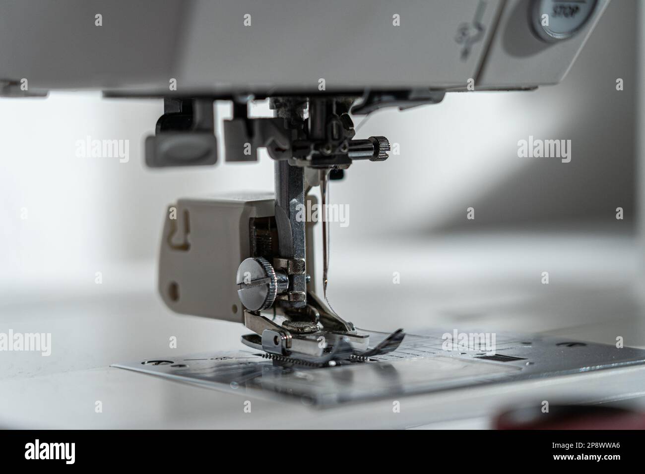 Needle of a sewing machine and part around it Stock Photo