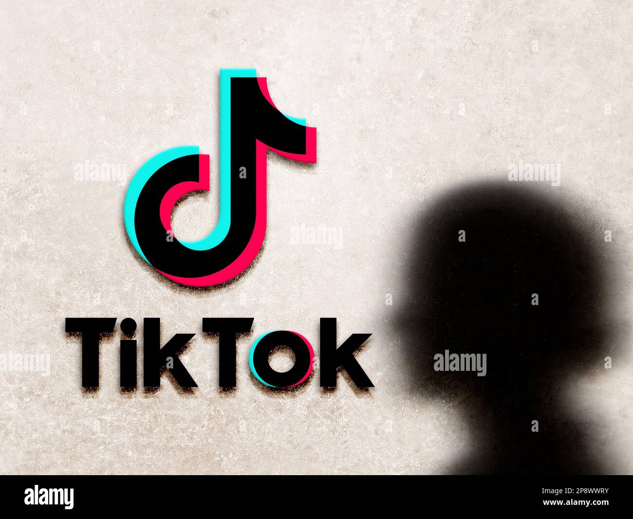 TikTok logo Stock Photo