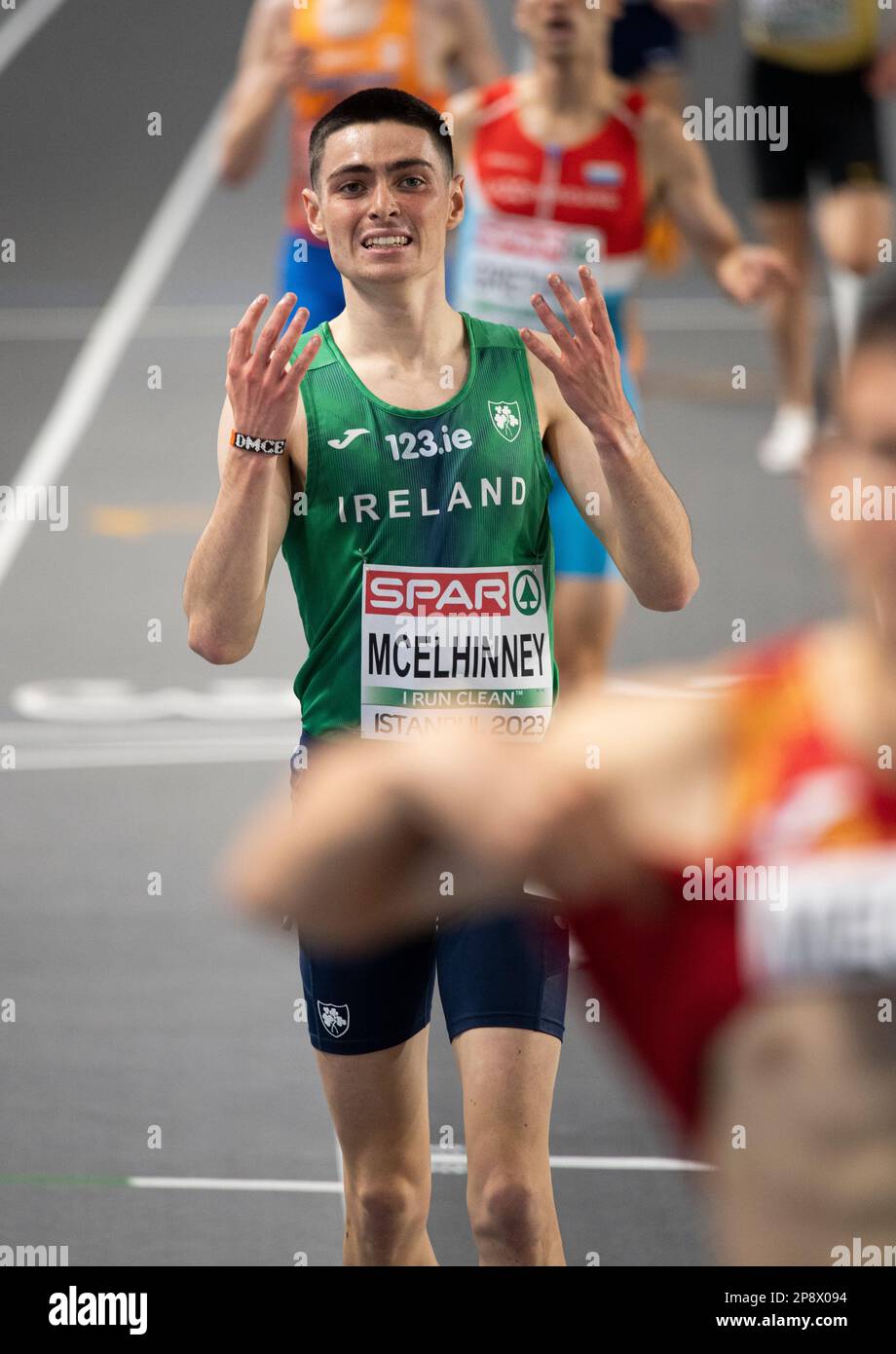 Darragh McElhinney of Ireland competing in the men’s 3000m final at the