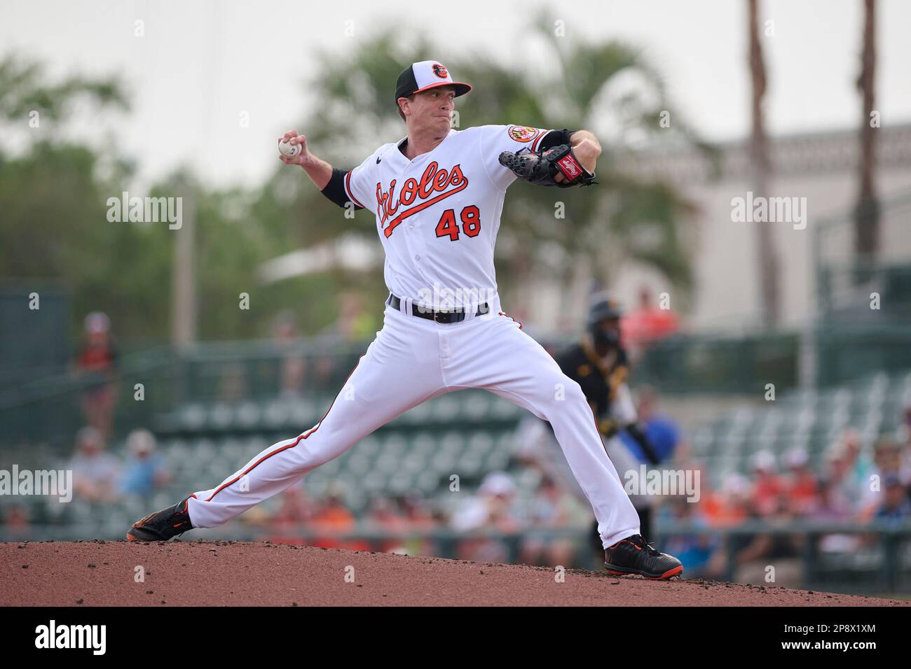 Baltimore Orioles pitcher Kyle Gibson (48) during a spring training