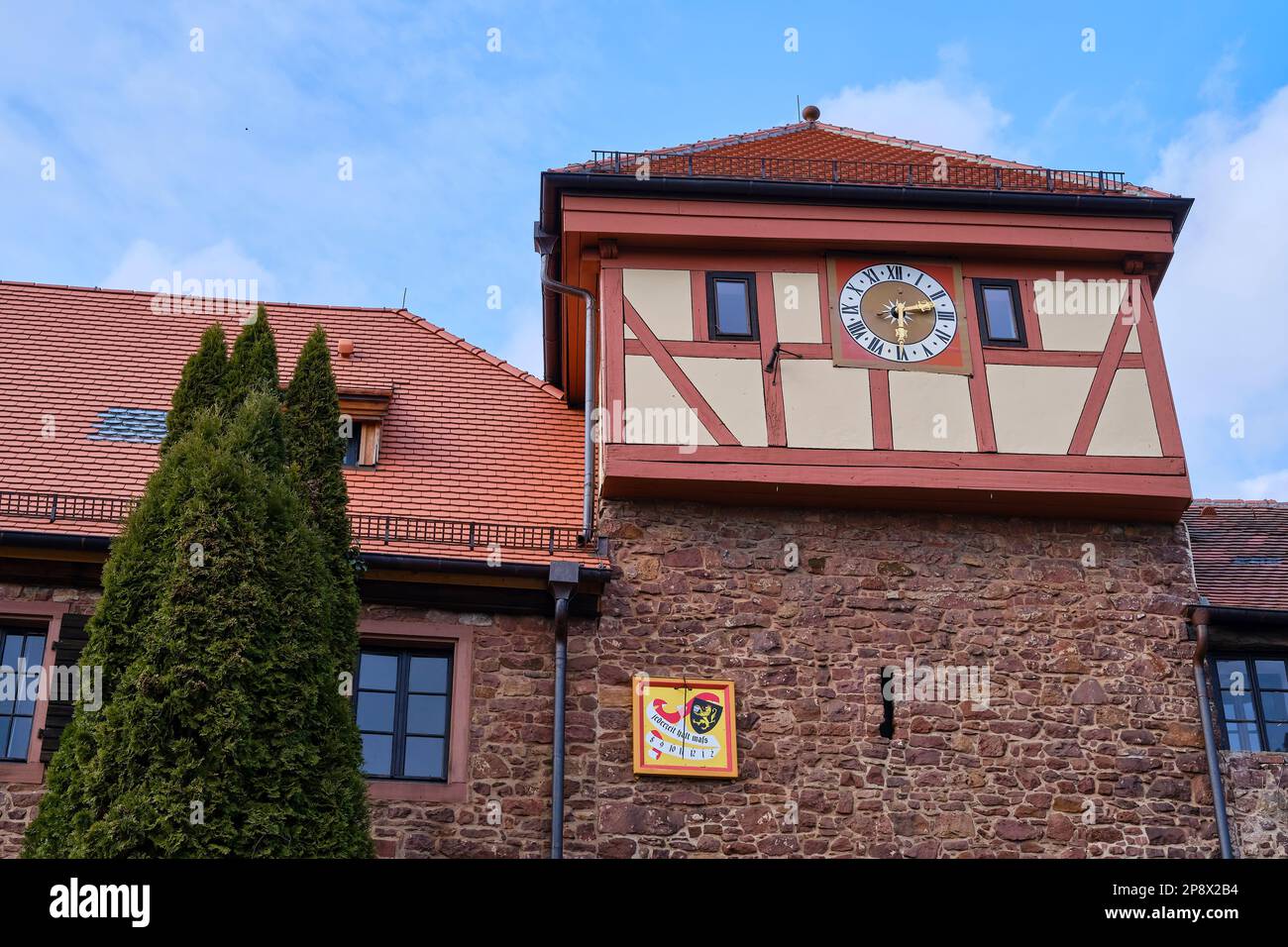 Dilsberg Medieval Town Gate, Neckargemund, Baden-Wurttemberg, Germany, Europe. Stock Photo