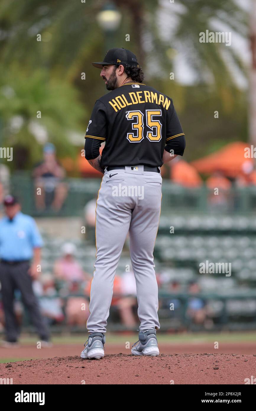 Pittsburgh Pirates pitcher Colin Holderman (35) during a spring