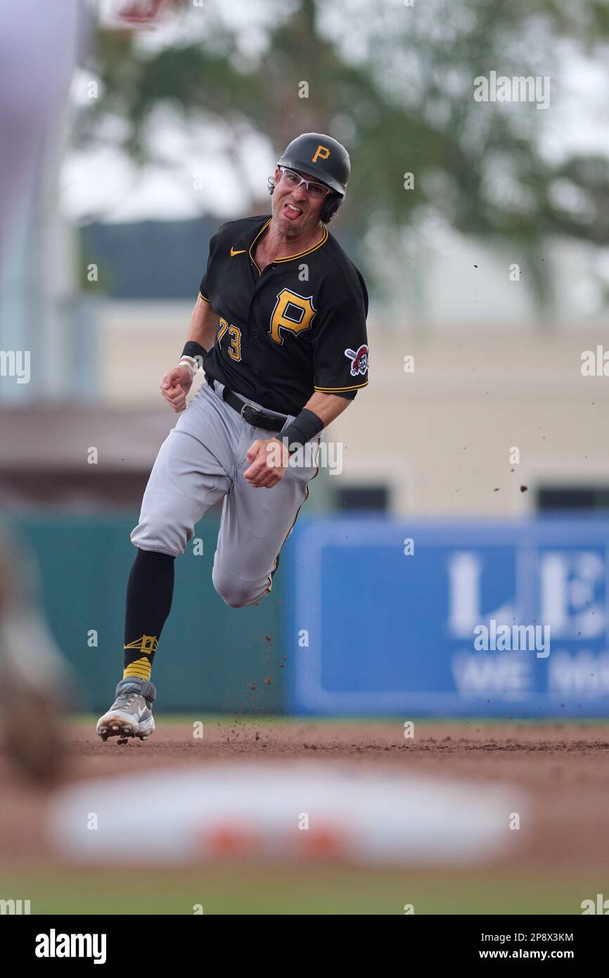 Pittsburgh Pirates Drew Maggi (73) running the bases during a spring