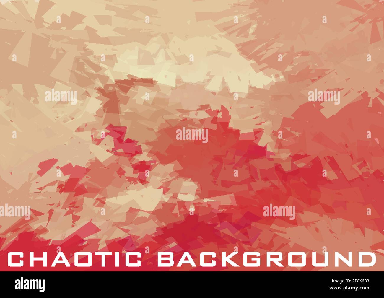 Abstract red chaotic background. Vector graphic pattern Stock Vector