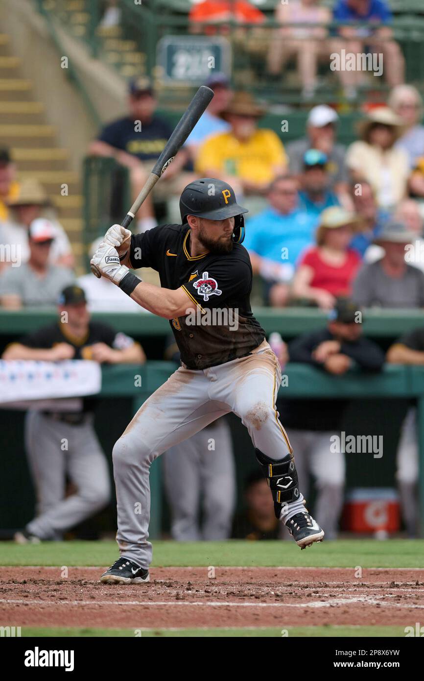 Pittsburgh Pirates Chris Owings (79) bats during a spring training