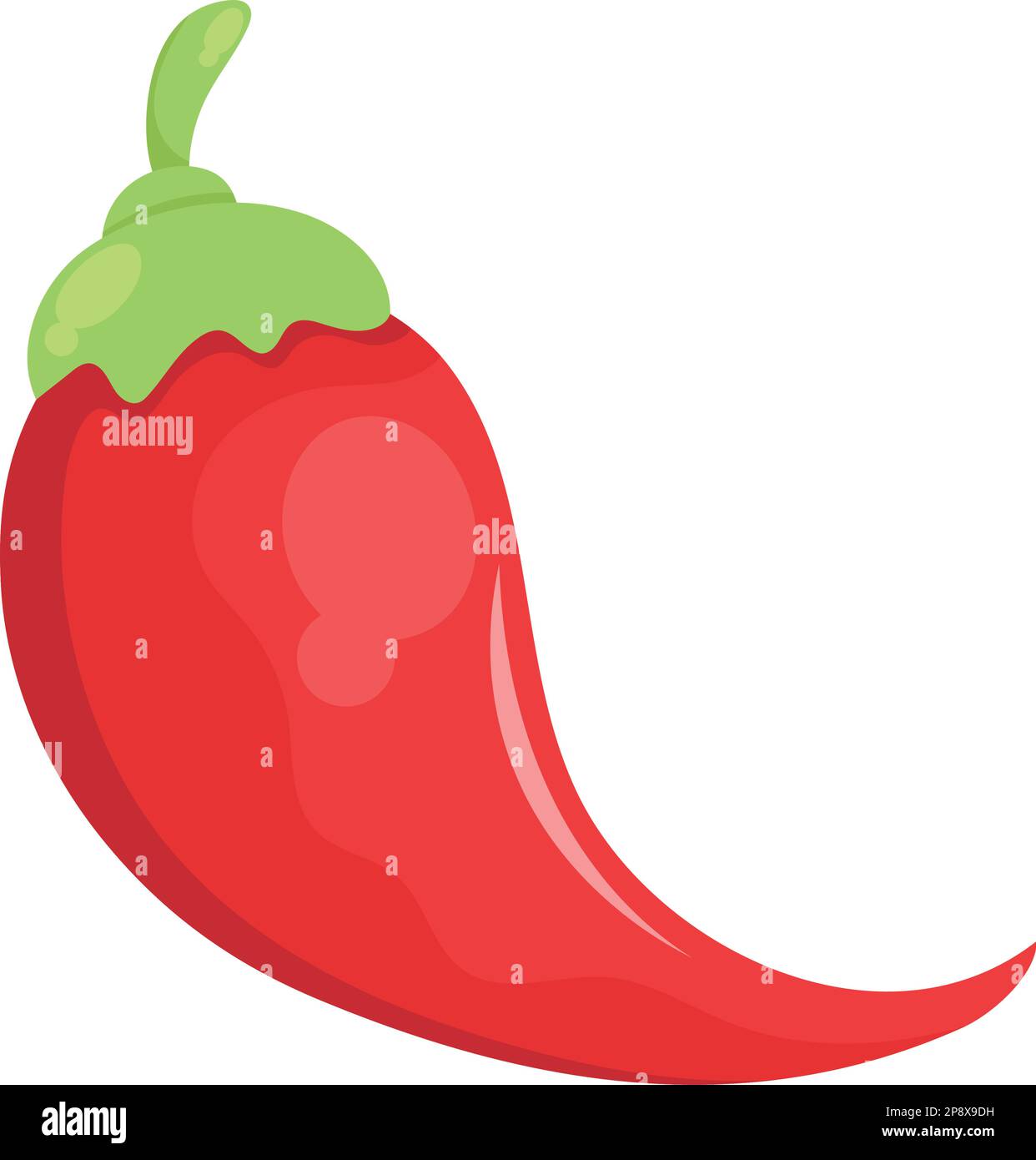 red chilli pepper vegetable icon Stock Vector Image & Art - Alamy
