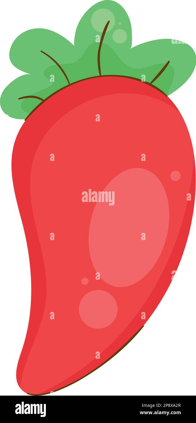 red chilli pepper vegetable icon Stock Vector Image & Art - Alamy