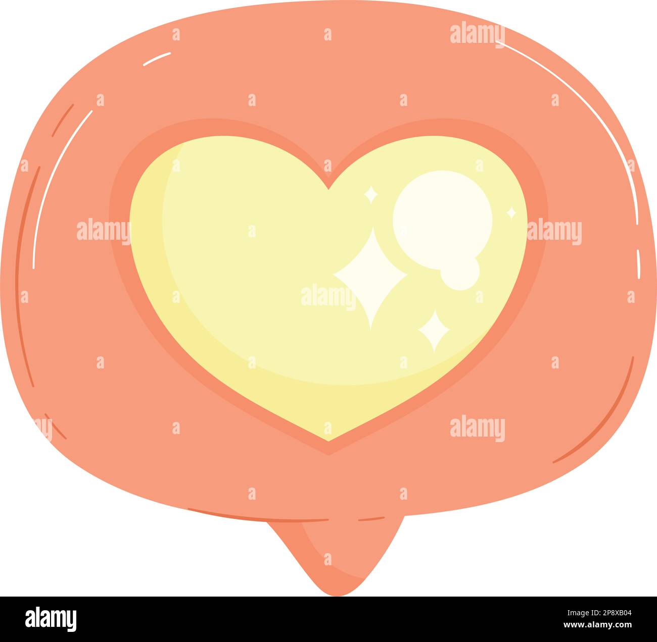 speech bubble with heart icon Stock Vector Image & Art - Alamy