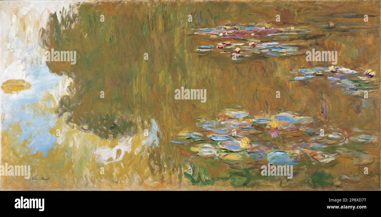 The Water Lily Pond, c. 1917-19 c. 1917-19 by Claude Monet Stock Photo