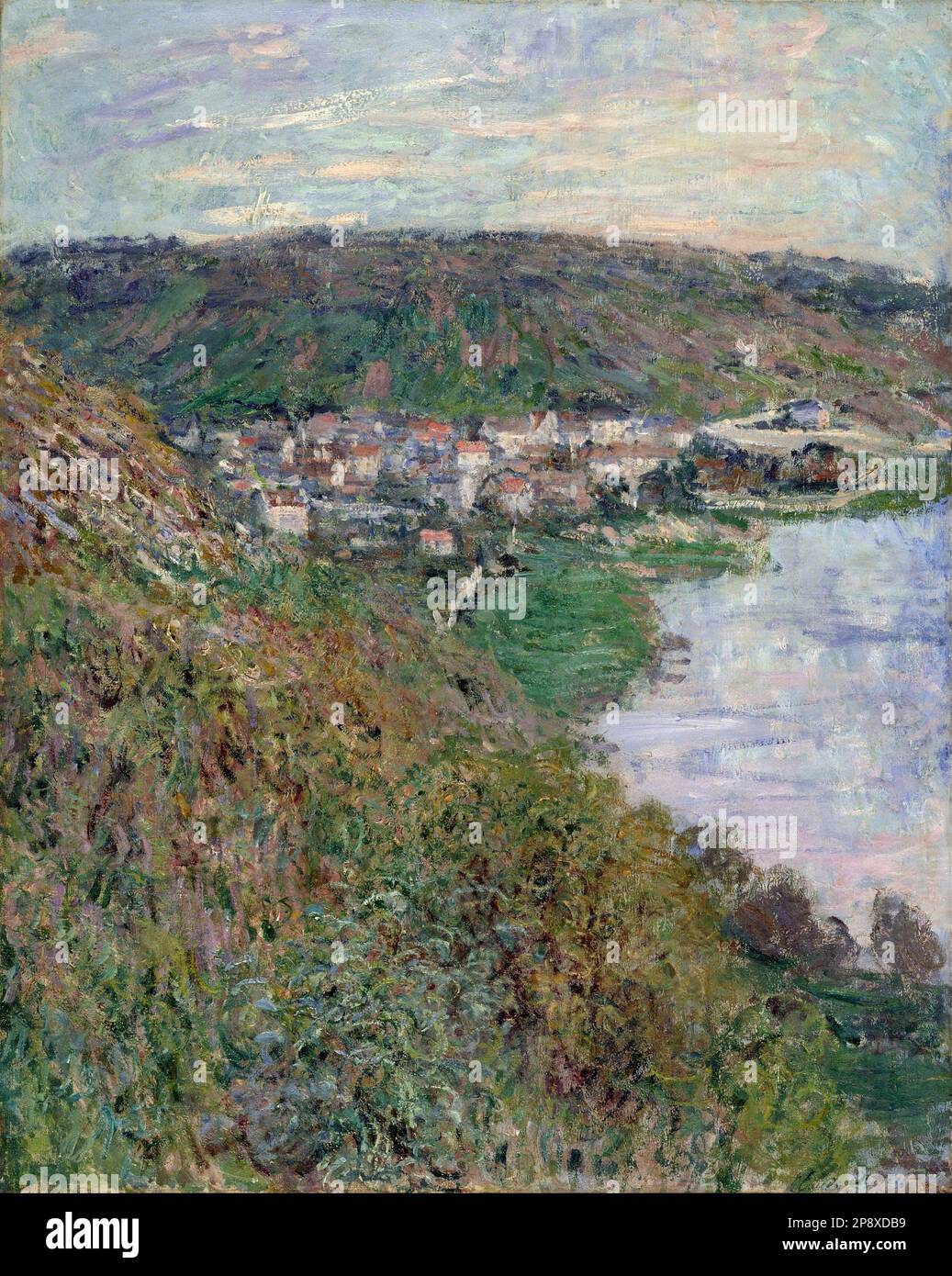 View of Vétheuil 1880 by Claude Monet Stock Photo - Alamy