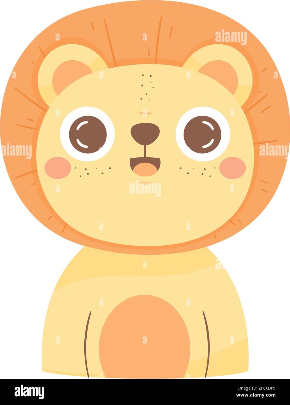 cute lion animal adorable character Stock Vector Image & Art - Alamy
