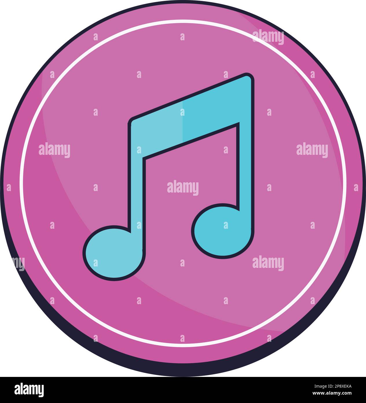 music note sound musical icon Stock Vector Image & Art - Alamy 
