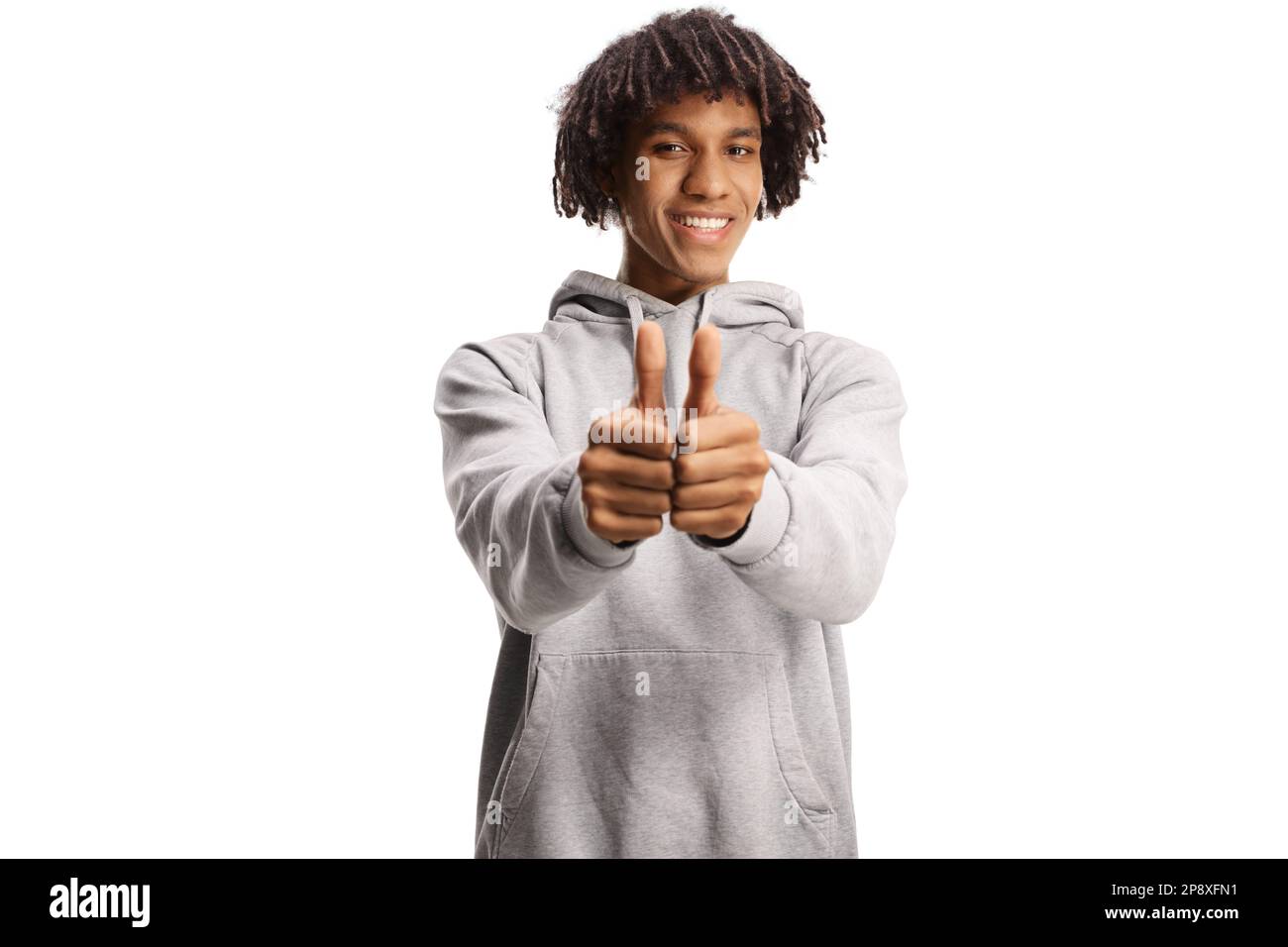 Happy black man thumbs up hi-res stock photography and images - Alamy
