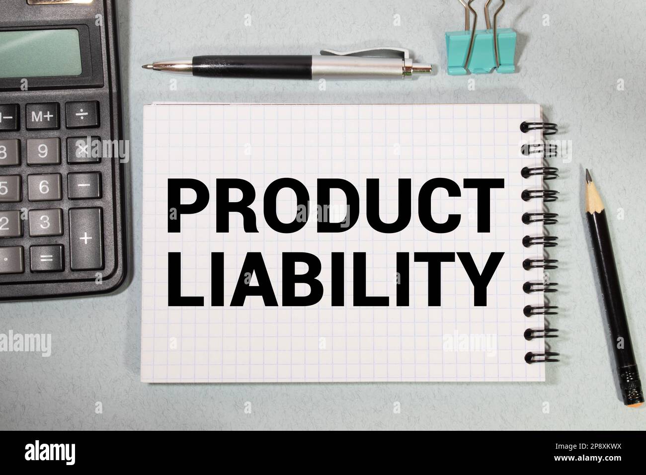 Product Liability is shown on the photo using the text. Stock Photo