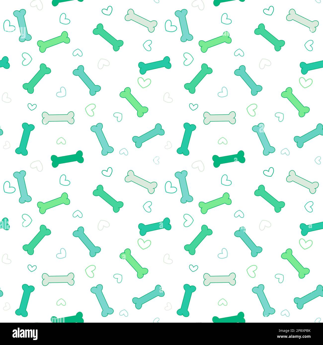 Cartoon Dog Bone Pattern