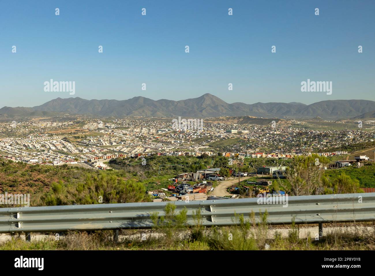 Ensenada, Baja California, Mexico Looking southeast toward north