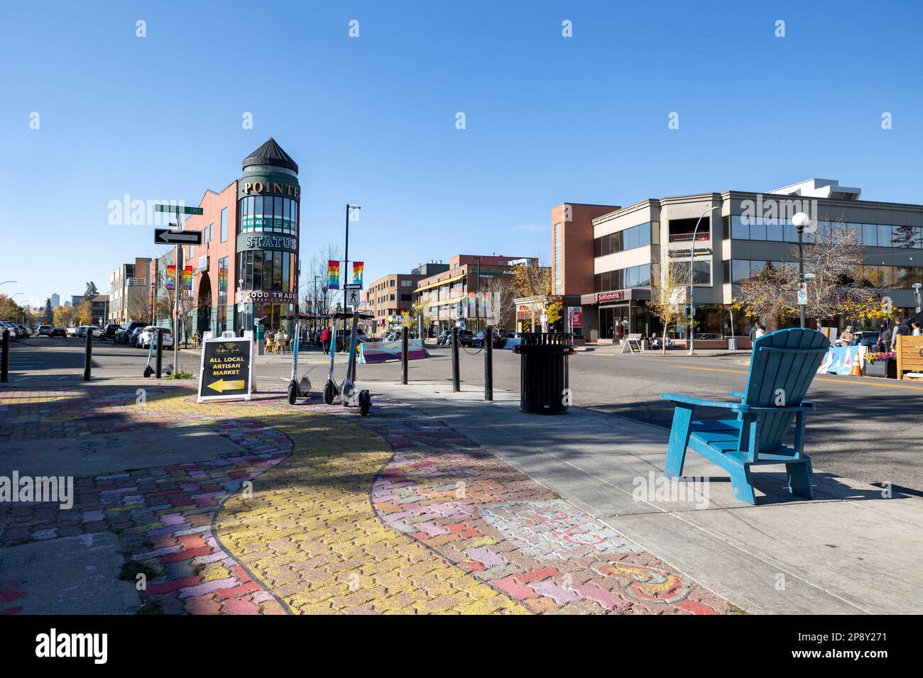 Calgary, Alberta, Canada At the corner of Kensington Crescent and