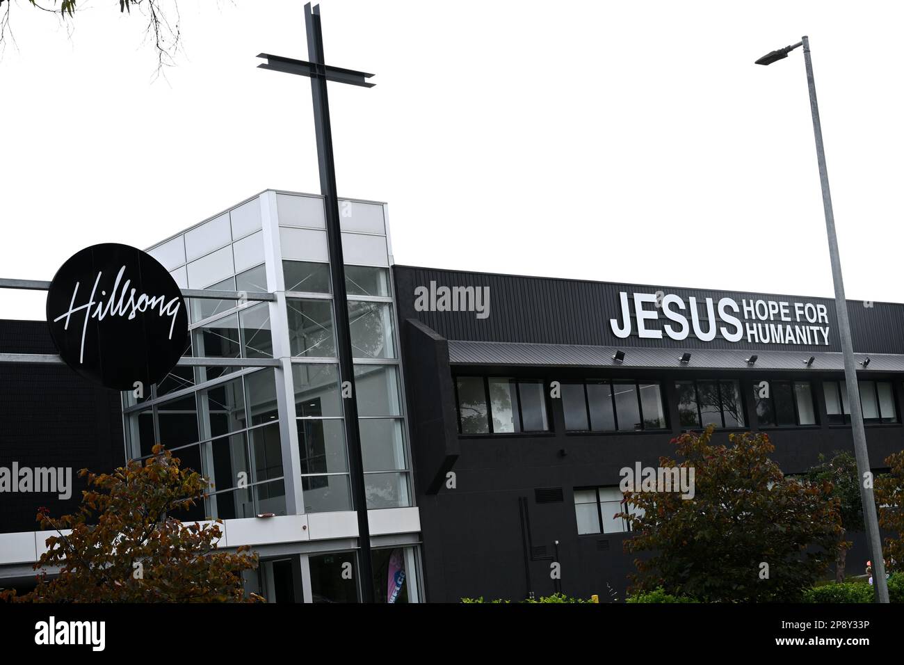A general view of Hillsong Church signage in Melbourne, Friday, March