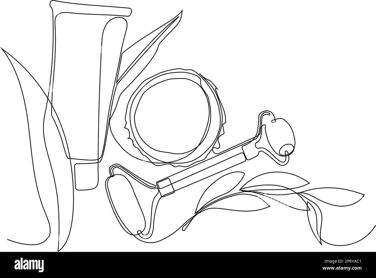 Skin care concept. Landing page template. Morning routine. Bath time