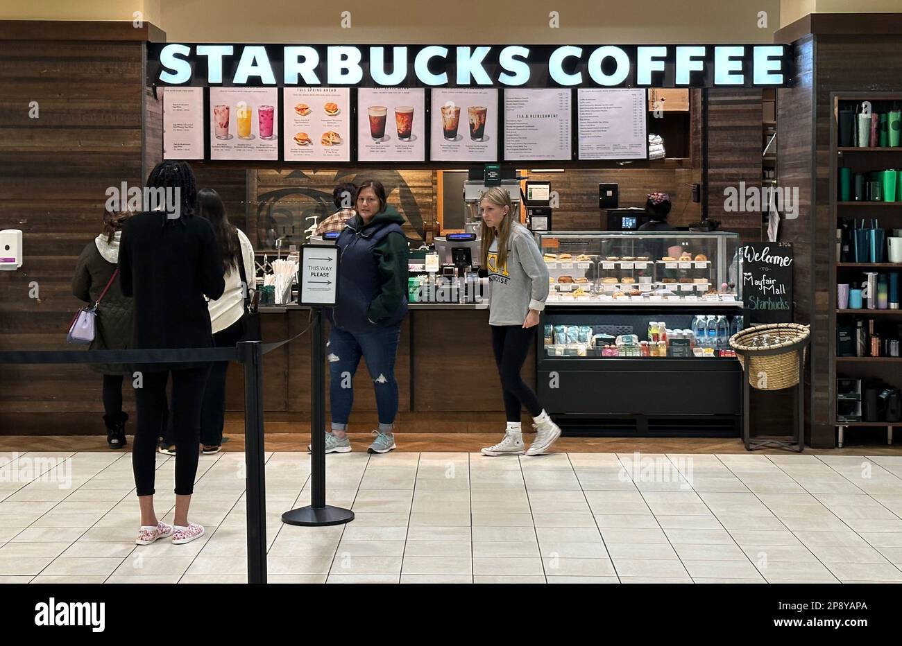 Wauwatosa, Wisconsin, USA. 9th Mar, 2023. The Starbucks store in