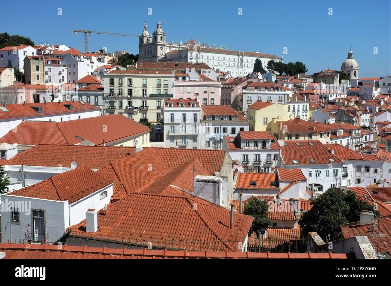 View of Lisbon from a city lookout Stock Photo