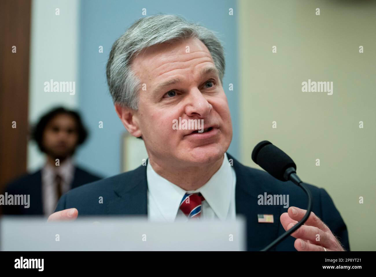 Director, Christopher Wray, Federal Bureau of Investigation, appears ...