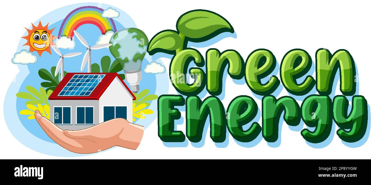Alternative green energy vector concept illustration Stock Vector Image ...