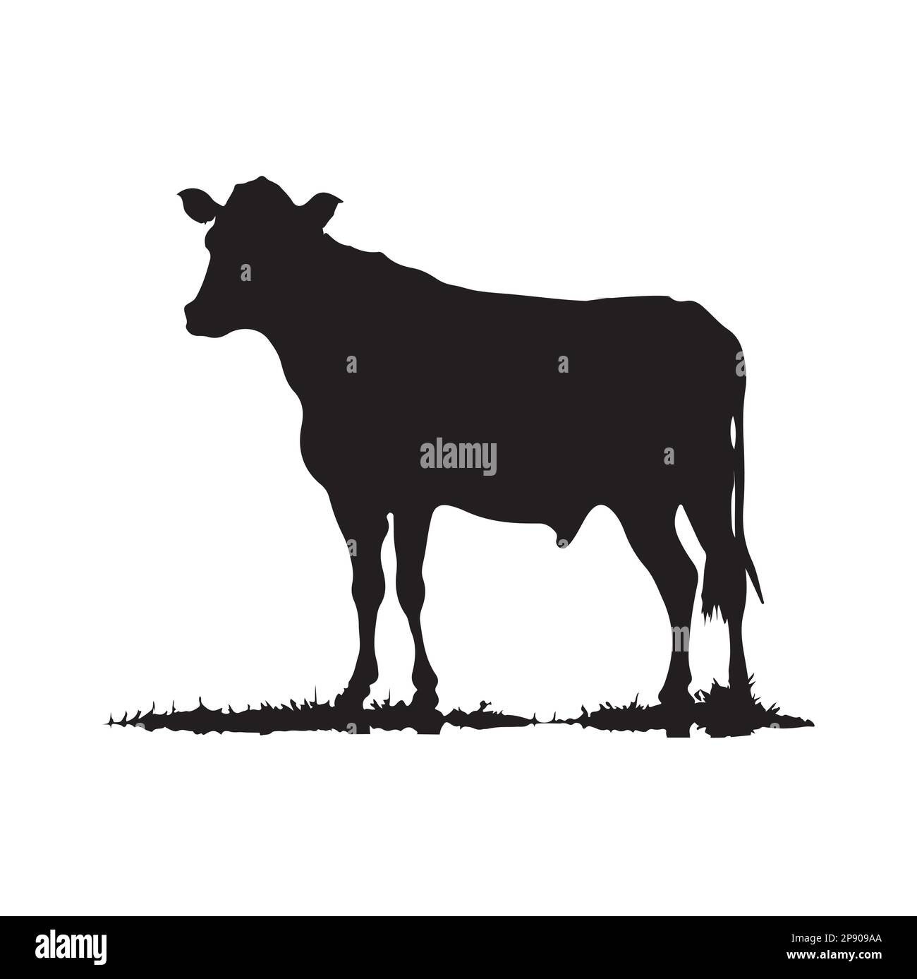 Cow Silhouette Vector Cow Icon Stock Vector Image & Art - Alamy