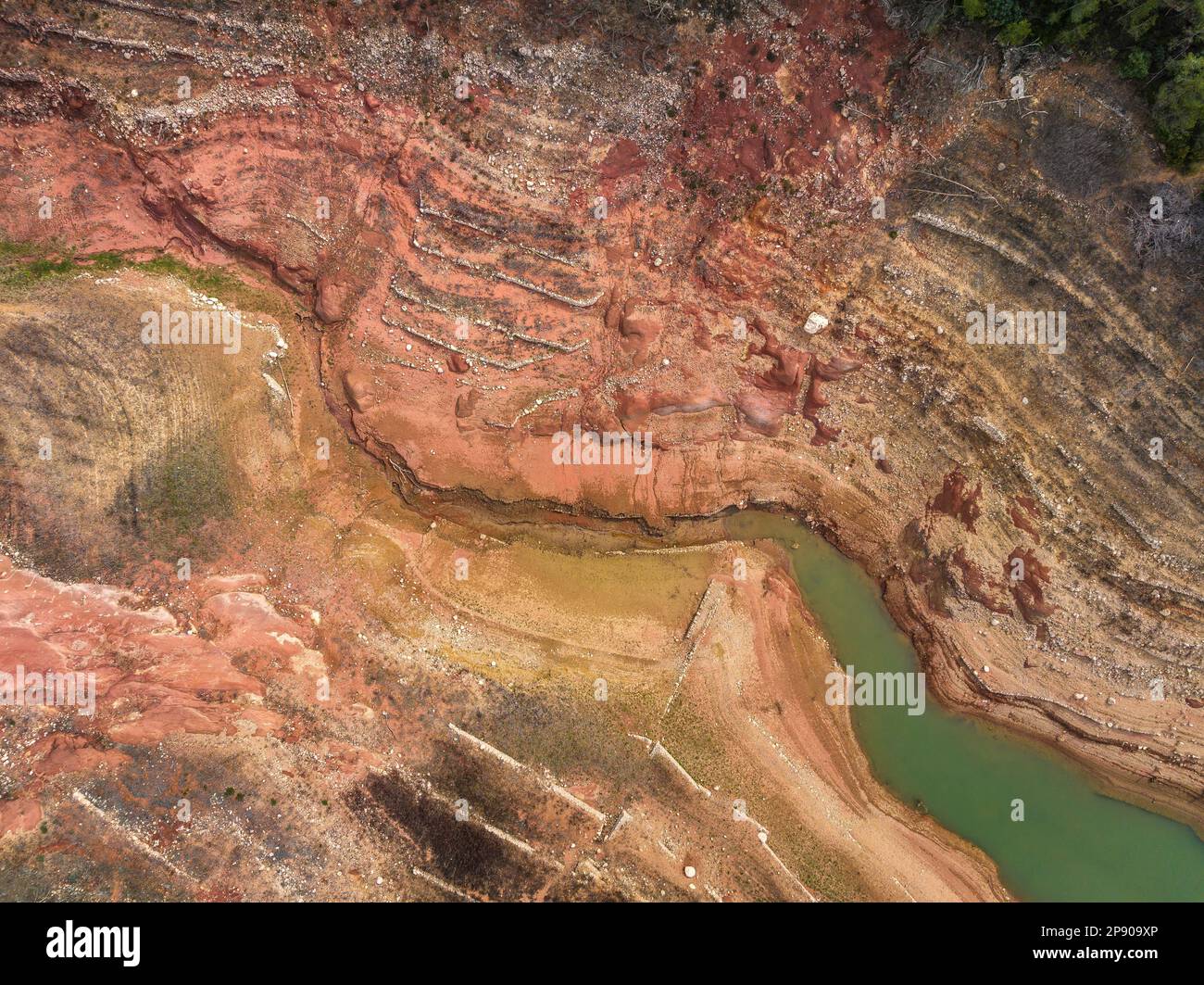 Els Guiamets reservoir almost dry during the 202223 drought (Priorat