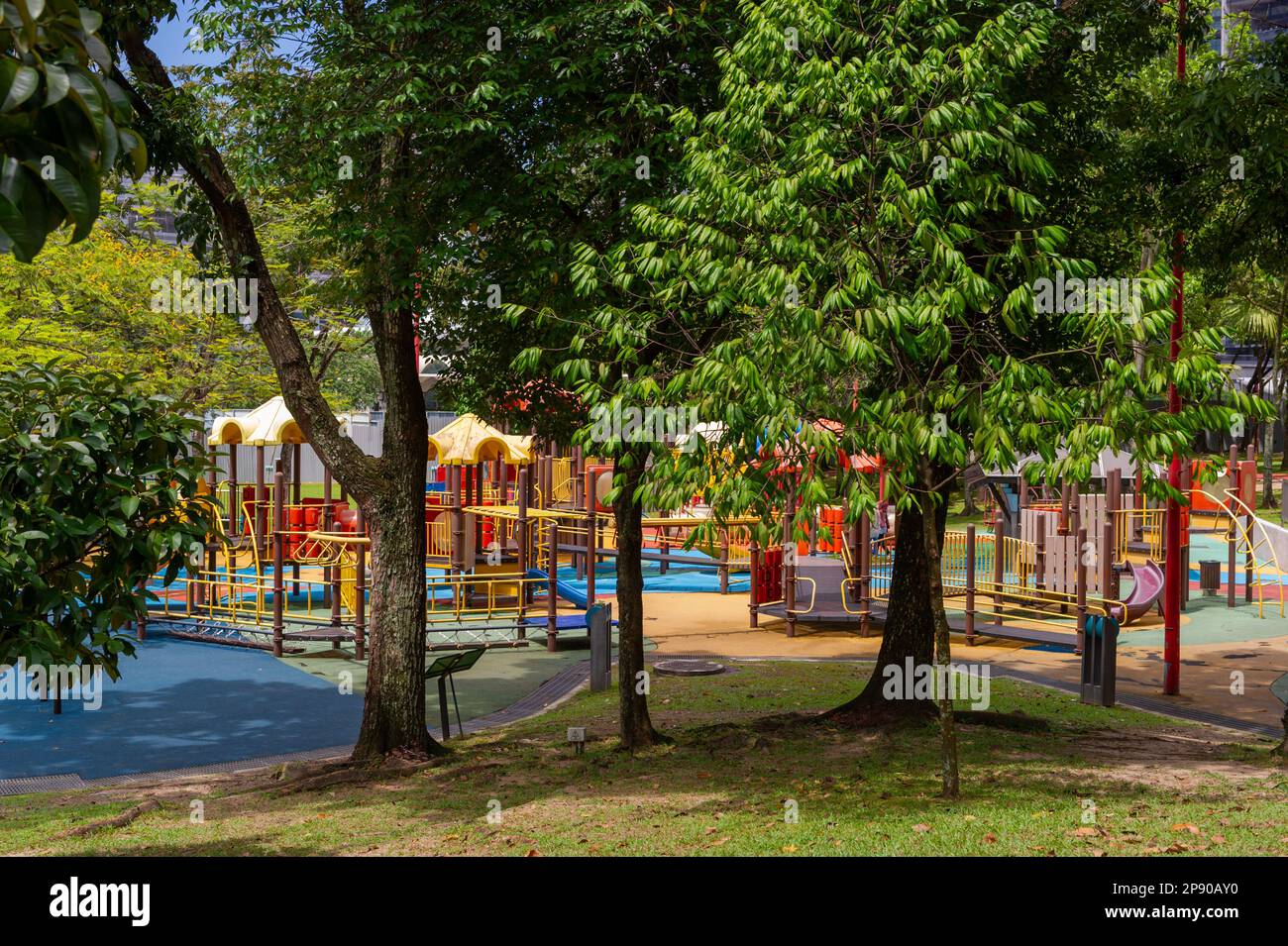 The playground at KLCC Park, Kuala Lumpur, Malaysia Stock Photo - Alamy