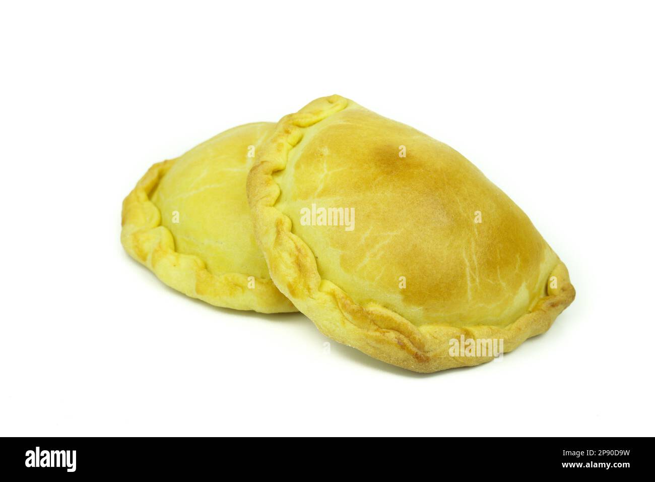 The two small pastries isolated on a white background Stock Photo - Alamy