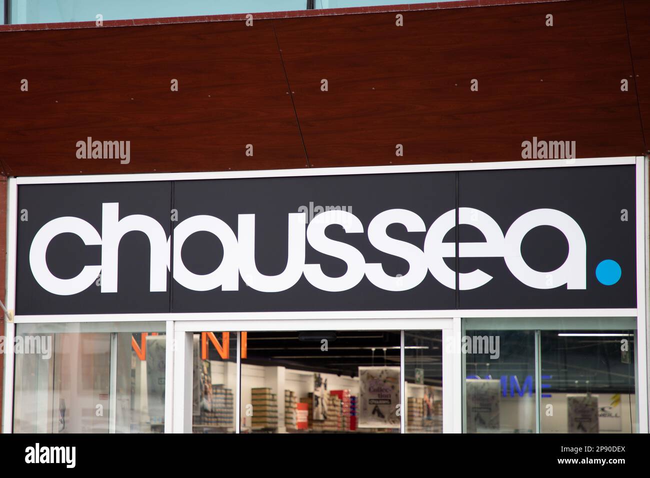 Bordeaux , Aquitaine France - 02 25 2023 : Chaussea logo sign and brand  text shop facade chain store French group distribution shoes Stock Photo -  Alamy