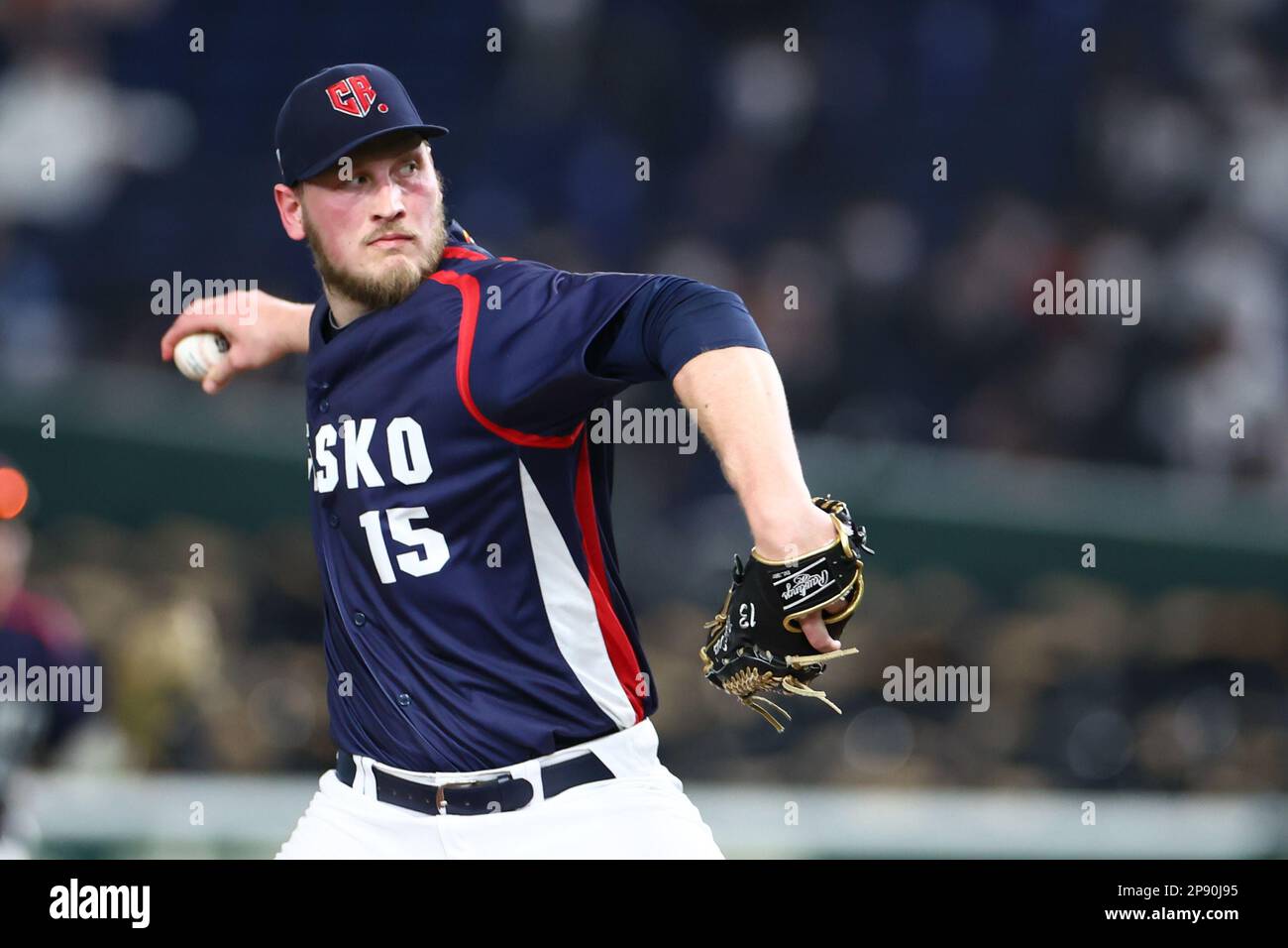 Tokyo, Japan. 10th Mar, 2023. Marek Minarik (CZE) Baseball 2023 World Baseball Classic First